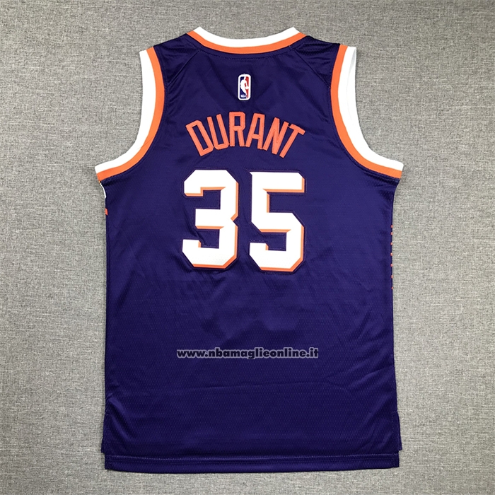 Maglia Bambino Phoenix Suns Kevin Durant #35 Icon 2023-24 Viola